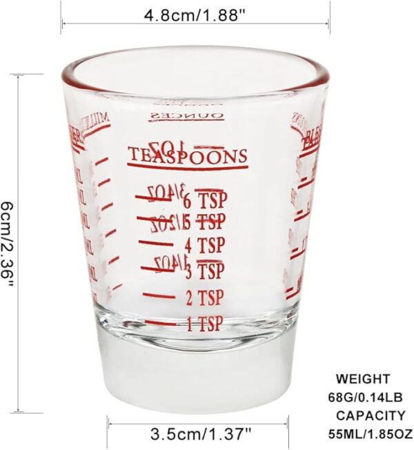 glass measuring cup teaspoons