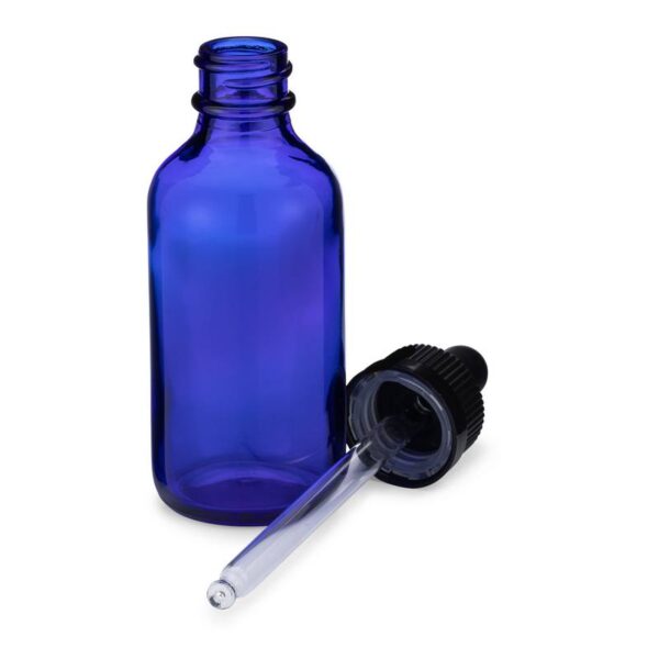 blue vial dropper bottle