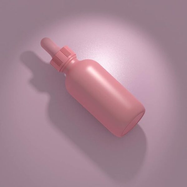 rose pink dropper bottle