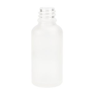 white frosted glass container with dropper skin pals